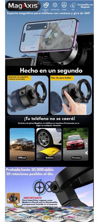 NUEVO! Soporte Móvil Coche Magnético