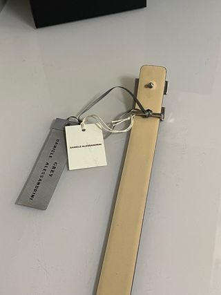 Cintura Daniele Alessandrini Pelle Marrone Fibbia