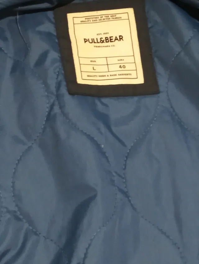 Abrigo impermeable hombre capucha talla L