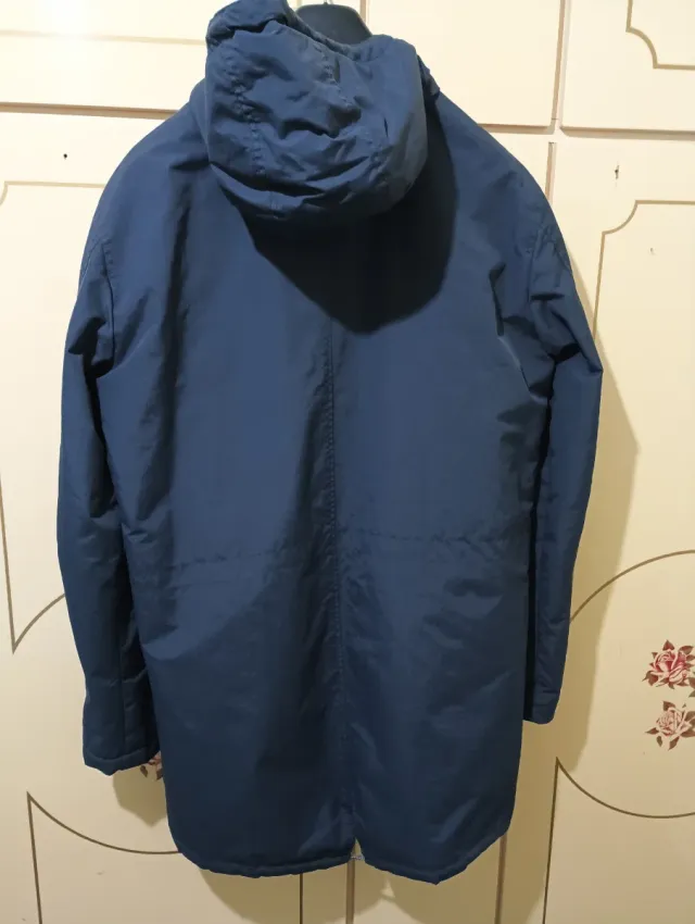 Abrigo impermeable hombre capucha talla L