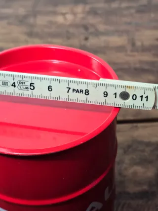 Gadget pubblicitario fusto olio Total