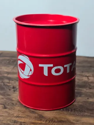 Gadget pubblicitario fusto olio Total