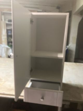 Armario baño lacado blanco