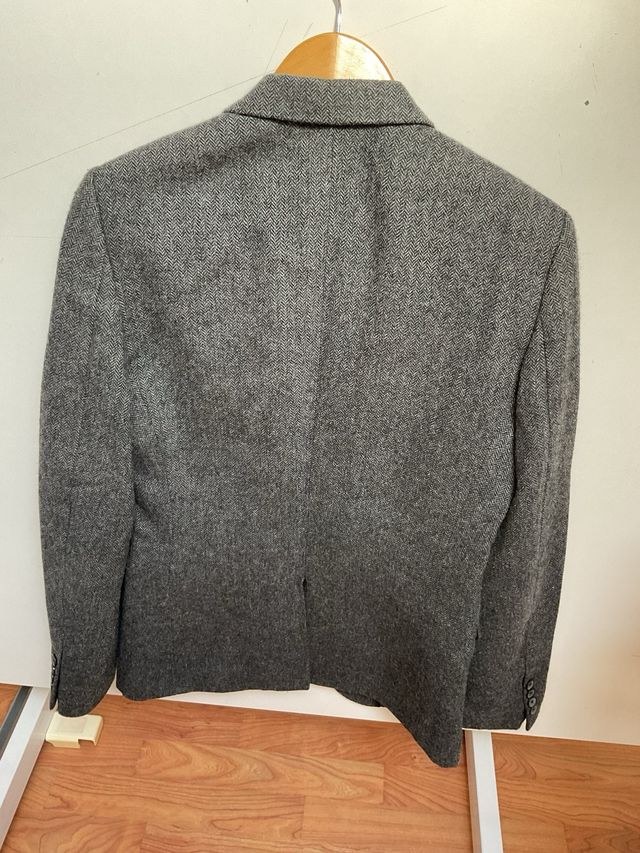 Americana gris a medida Hombre