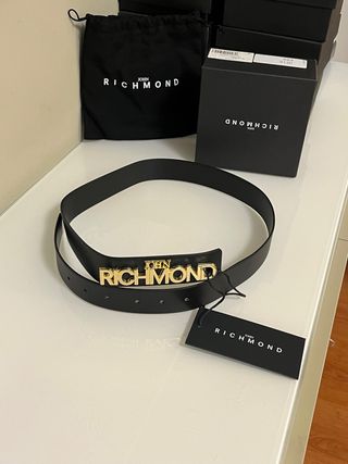 Cintura John Richmond Nera Oro 100cm