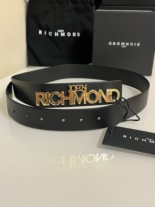 Cintura John Richmond Nera Oro 100cm
