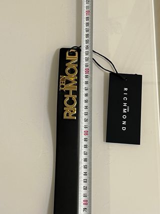 Cintura John Richmond Nera Oro 100cm