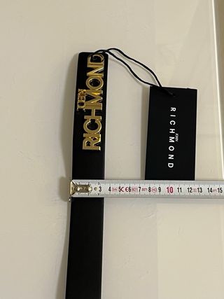 Cintura John Richmond Nera Oro 100cm