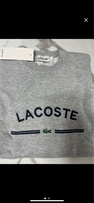 Sudadera Lacoste Gris Talla S