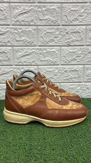 Scarpe Bugatti uomo marroni con mappa