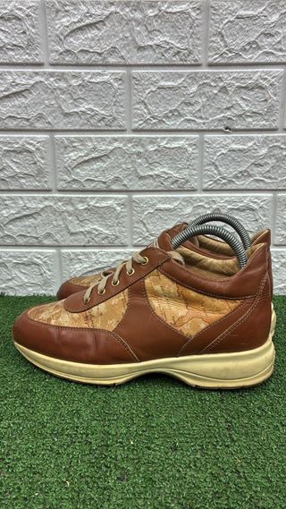 Scarpe Bugatti uomo marroni con mappa