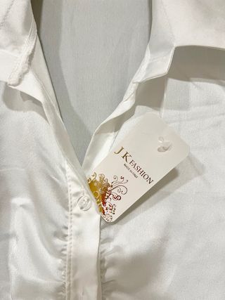 Camicia donna raso bianco taglia unica