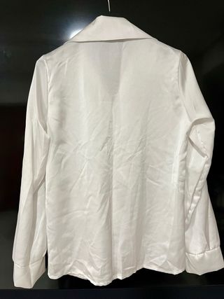 Camicia donna raso bianco taglia unica