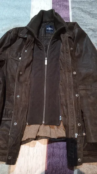 Chaqueta de cuero con chaleco desmontable Engbers
