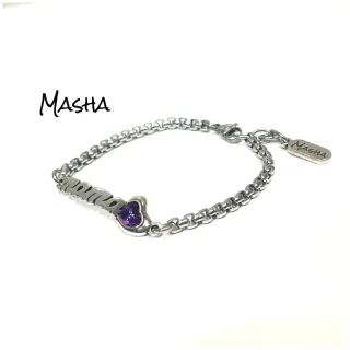 Pulsera en zamak con baño de plata