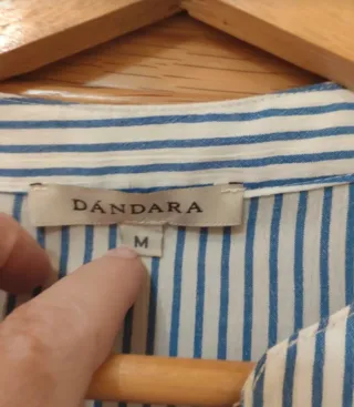 Blusa Dandara Rayas Azul y Blanco