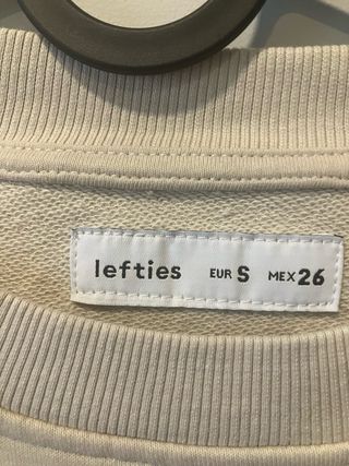 Sudadera Beige Lefties Talla S
