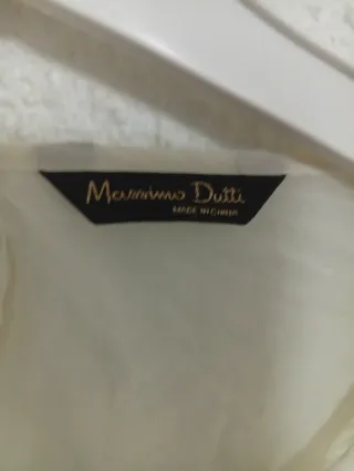 Camisa blanca encaje M