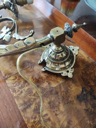 Lampada da parete vintage vetro e metallo