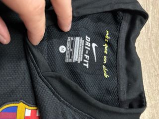 Camiseta FC Barcelona Nike Negra LFP Qatar niño