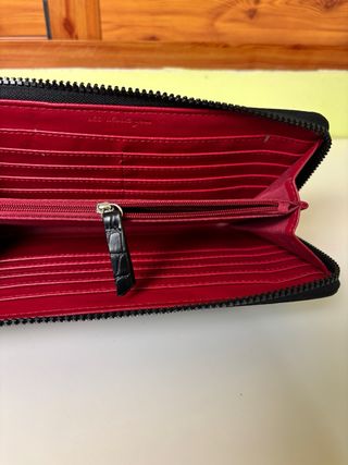 Bolso cartera Vilanova negro efecto coco