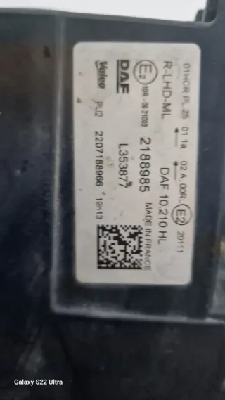 FARO DAF 95 XF LED DERECHO