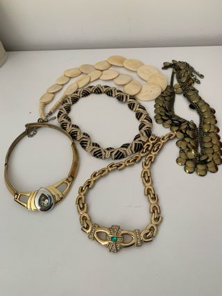 Lote 5 gargantillas vintage