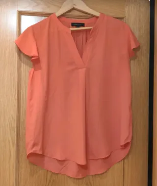 Blusa Cortefiel Naranja Talla M