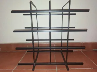 Portabottiglie in ferro battuto per 6 bottiglie di vino