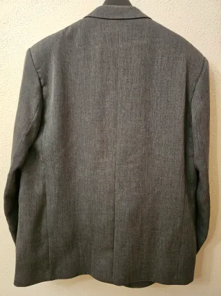 Chaqueta de vestir gris hombre con chaleco