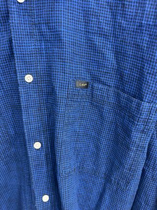 Camicia Lee Uomo Blu a Quadri