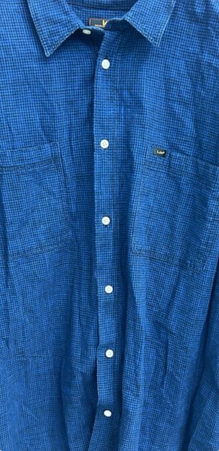 Camicia Lee Uomo Blu a Quadri