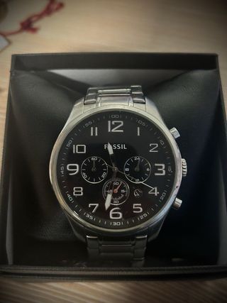 Reloj Fossil Negro y Plateado