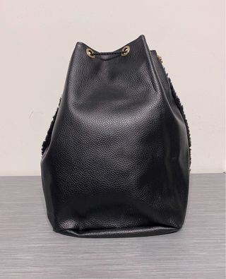 Borsa a sacco Mnml Couture nera e verde