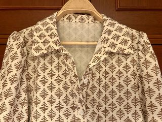 Vestido estampado beige clon de Marieth