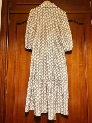 Vestido estampado beige clon de Marieth
