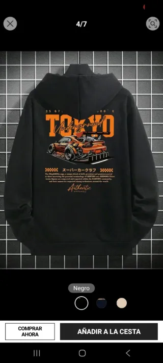 Sudadera Negra Tokyo Underground