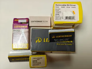 Cajas Leatherman vacias