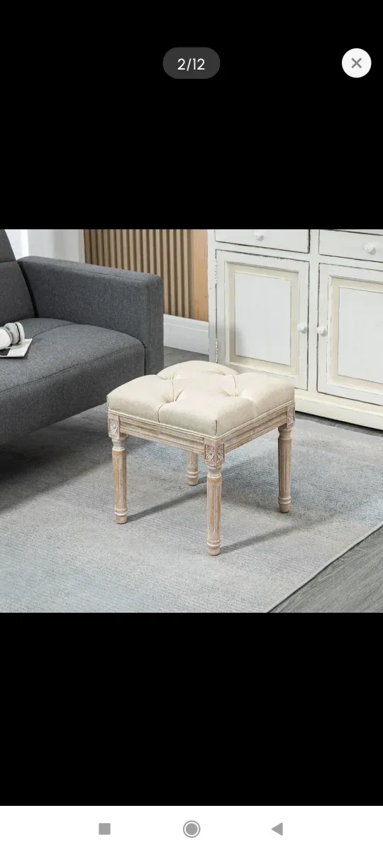 Reposapiés asiento de salón/tocador/dormitorio