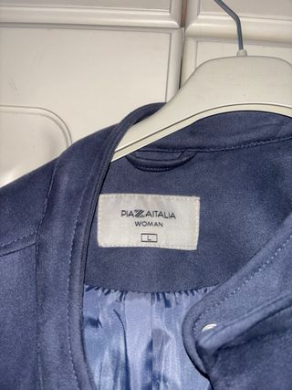 Giubbotto camoscio blu