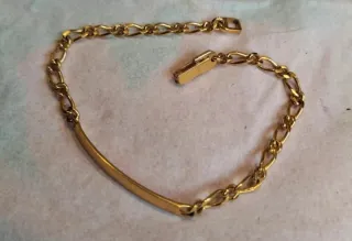 Pulsera esclava chapada en oro