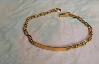 Pulsera esclava chapada en oro