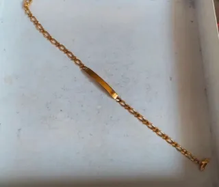 Pulsera esclava chapada en oro