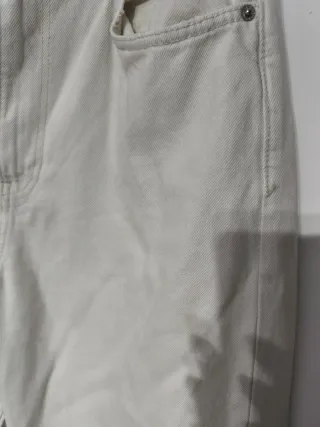 Pantalón ancho beige