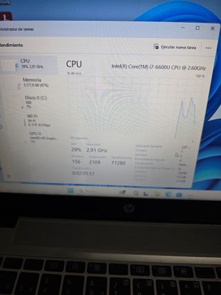 Ordenador portátil HP INTEL ICORE 7 SEXTA GENERACI