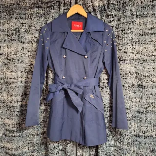 Gabardina Guess Azul - Talla S