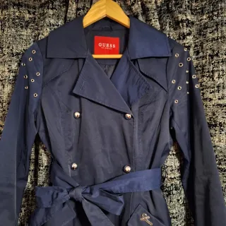 Gabardina Guess Azul - Talla S