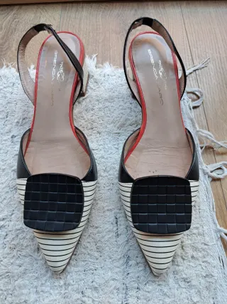 Zapatos Brenda Zaro Piel Destalonados Tacón Medio