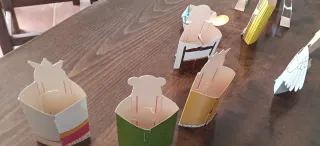 Belén 11 figuras cartón plegables