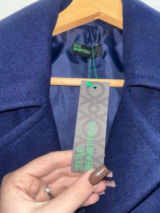 Cappotto Benetton Blu Taglia M